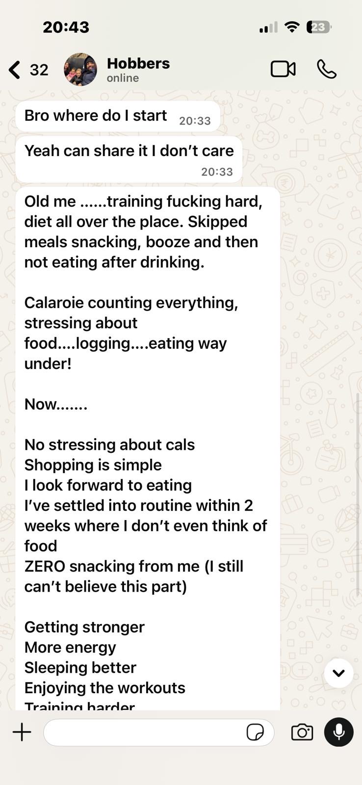 Real client testimonial - Maxed Out Training