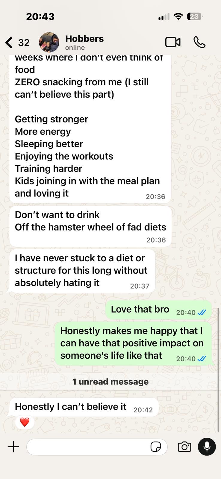 Real client testimonial - Maxed Out Training